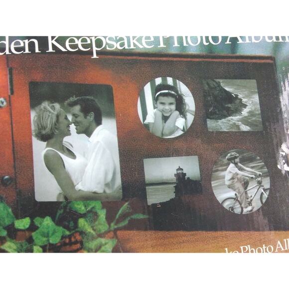 Photo Album 240 Capacity Wooden Keeper - Picture 2 of 12